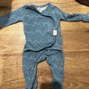 Bonsie Baby Pajama Set with Wave Pattern